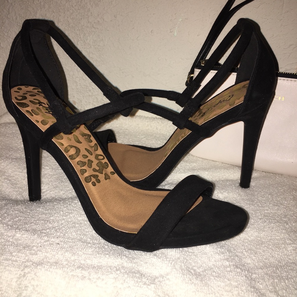 Classy black high heels, sexy